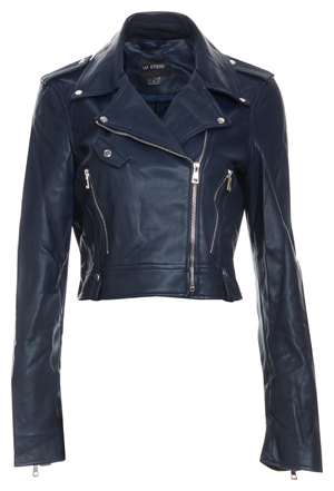 LM Studio Cropped Moto Jacket