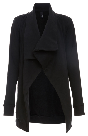 Bobi Open Front Fleece Lined Cardigan