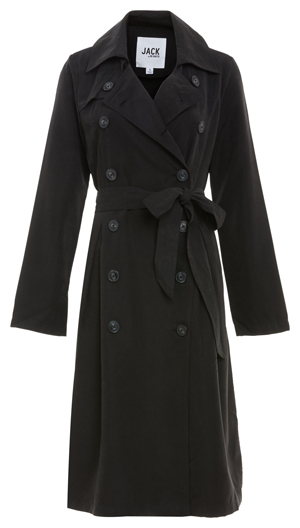 Jack by BB Dakota Double Breasted Belted Trench Coat