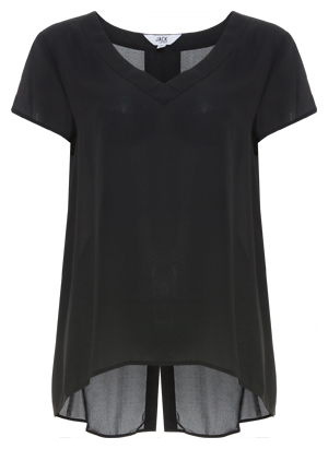 Jack by BB Dakota Center Back Slit Relaxed Top