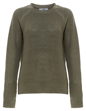 Jack by BB Dakota Open Back Panel Ribbed Sweater