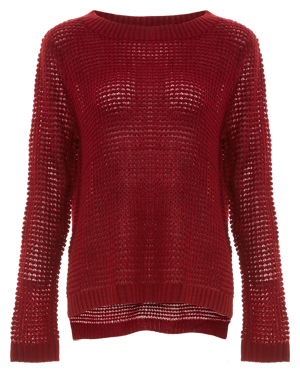 Jack by BB Dakota Waffle Stitched Pullover Sweater