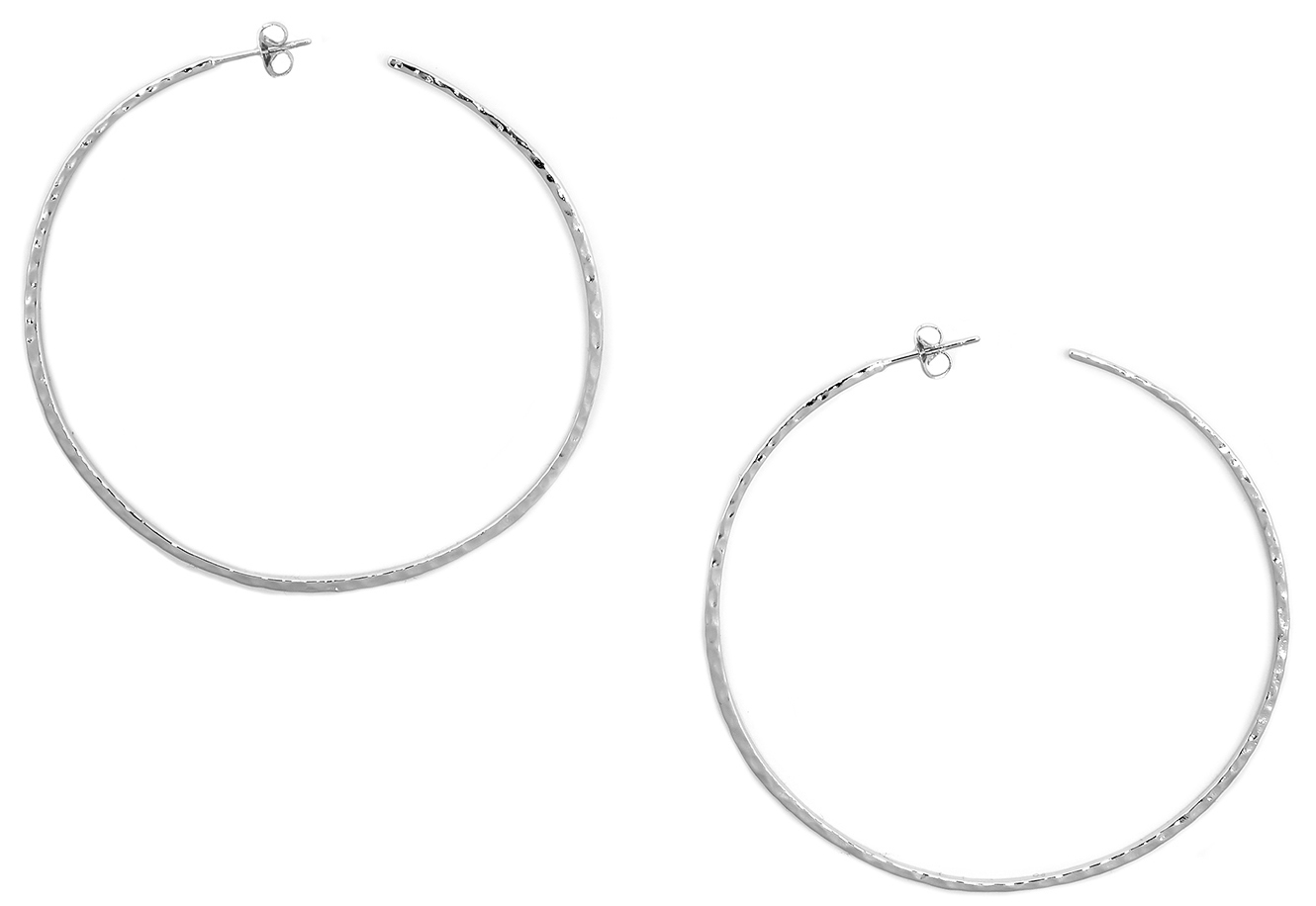 Gorjana Taner XL Hammered Hoop Earrings