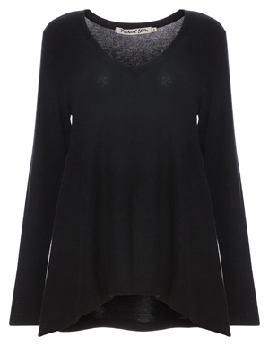 Michael Stars Super Soft Long Sleeve V-Neck Top