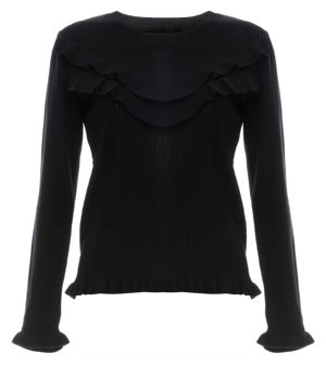 Cate Long Sleeve Ruffle Top