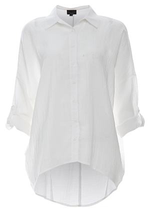 3/4 Sleeve Linen Top