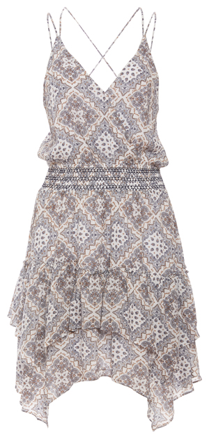 Moon River Printed Spaghetti Strap Dress