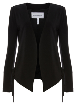 BCBGeneration Lace-Up-Tie Tuxedo Blazer