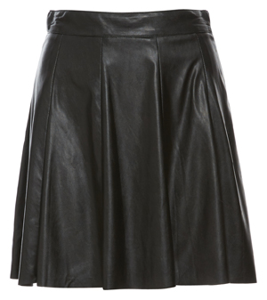 BCBGeneration Faux Leather A-Line Skirt
