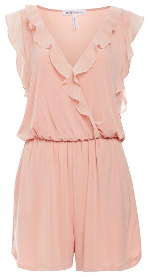 BCBGeneration Ruffle Surplice Romper