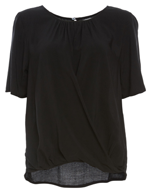 Velvet by Graham & Spencer Crisscross Short Sleeve Top