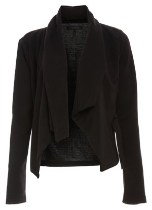 bobiBLACK Draped Front Buckle Blazer