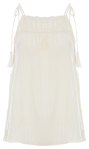 Moon River Tie Shoulder Top