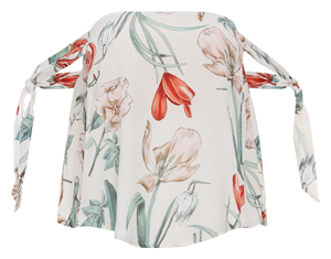 ASTR the Label Tie Shoulder Top