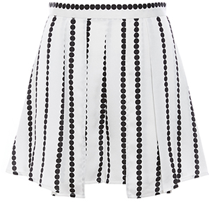 Finders Keepers Polka Dot Stripe Flared Skort