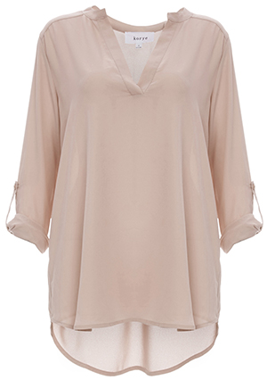 Tuck Me In or Keep Me Out Roll Sleeve Blouse