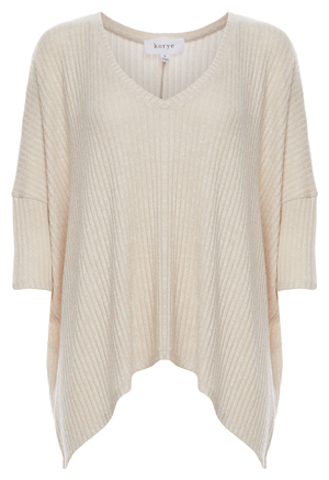 Andrea V-Neck Ribbed Top