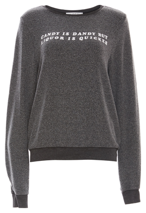Wildfox Candy and Liquor Baggy Sweater
