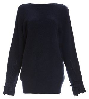 3.1 Phillip Lim Long Sleeve Sweater with Back V and Knots