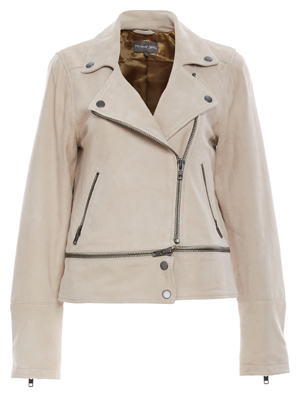 Michael Stars Suede Zip Off Jacket