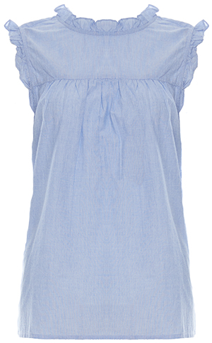 Velvet by Graham & Spencer Sleeveless Ruffle Top