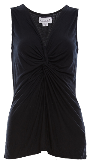 Velvet by Graham & Spencer Front Knot Sleeveless Top