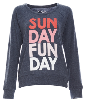 Chaser Love Knit Long Sleeve Raglan Pullover