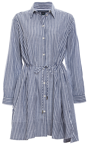 French Connection Drawstring Waist Shirt Dress