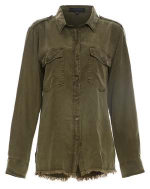 Sanctuary Gibson Raw Hem Shirt