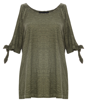 Sanctuary Tie Sleeve Top