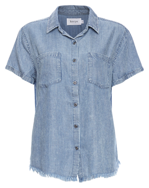 Short Sleeve Two-Pocket Button Up Shirt