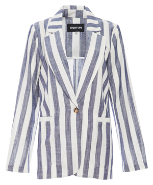 Oversized Striped Blazer