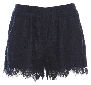 Elasticized Waist Lace Shorts