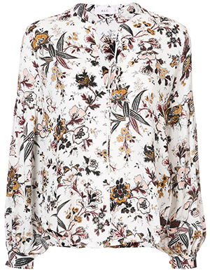 A.L.C. Neck Tie Print Top