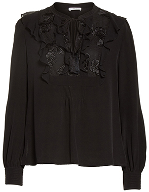 A.L.C. Embroidered Long Sleeve Top