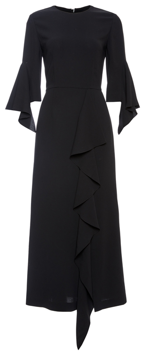 GOEN.J Arch-Shaped Ruffle-Trimmed Dress