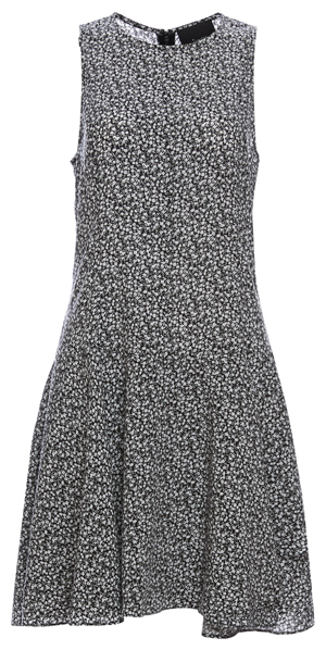 Sleeveless A-Line Printed Dress