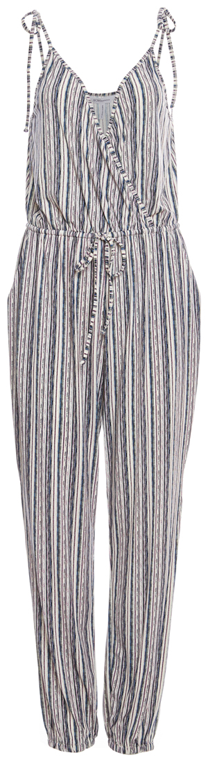 BCBGeneration Tie-Shoulder Surplice Jumpsuit