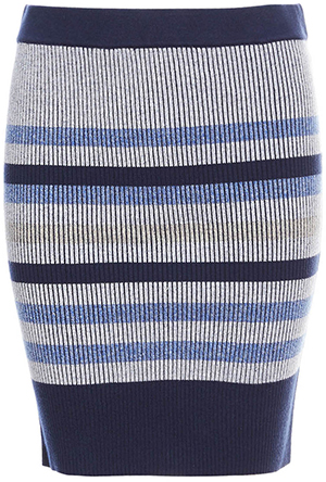 BCBGeneration Knitted Striped Skirt