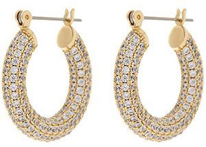Luv AJ Pave Baby Amalfi Hoops