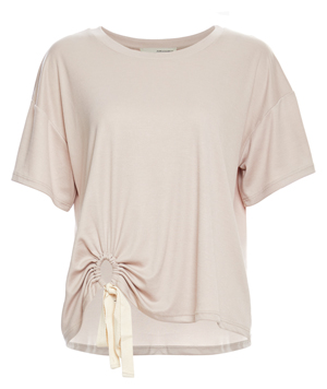 Short Sleeve Side Tie Detail Top