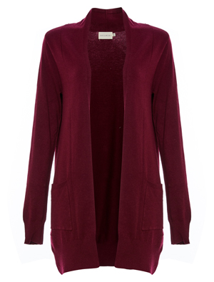 Noah Long Open Front Cardigan