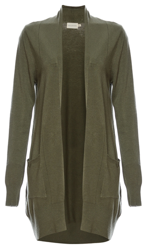 Noah Long Open Front Cardigan