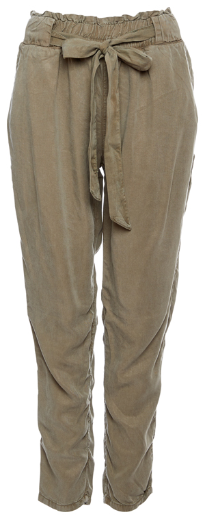 Paperbag Stretch Waist Tie Pants