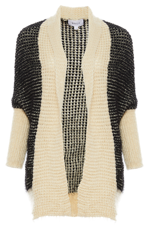 Textured Open Front Cardigan