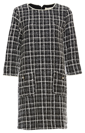 3/4 Sleeve Tweed Dress