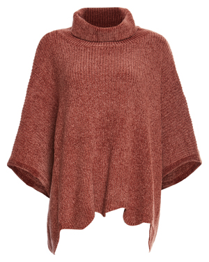 Turtleneck Oversized Poncho
