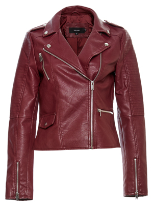 Faux Leather Moto Jacket