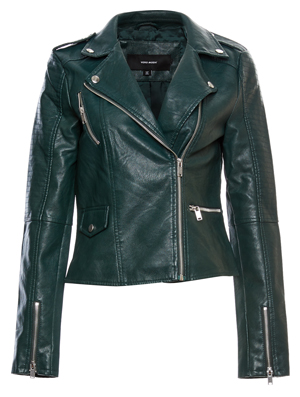 Faux Leather Moto Jacket