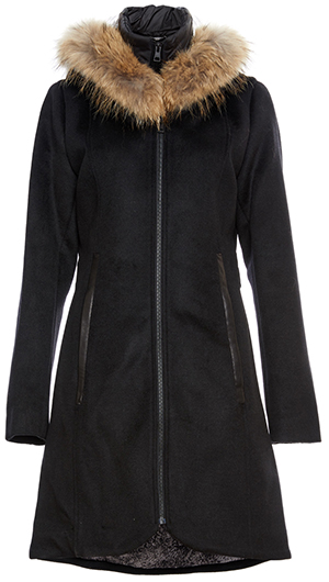 Soia & Kyo Charlena-R Wool Coat with Removable Bib